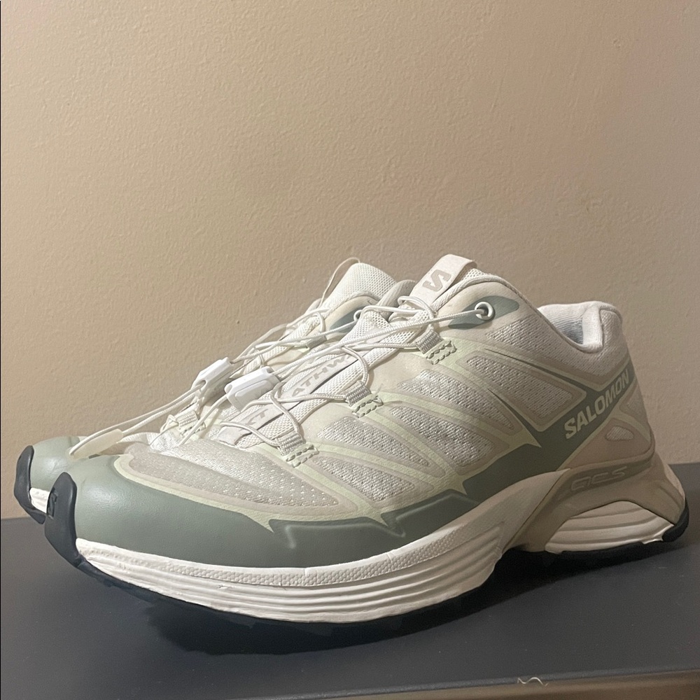 Salomon Women's Athletic Shoes - White and Sage Green